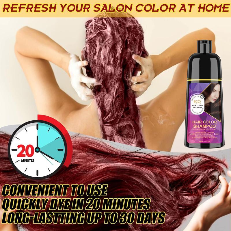 ECO Finest Semi-Permanent Hair Dye - Non-Toxic Pure Botanical Burgundy Hair Dye - Burgundy (1-3 pc) Haircare Haircare color shampoo