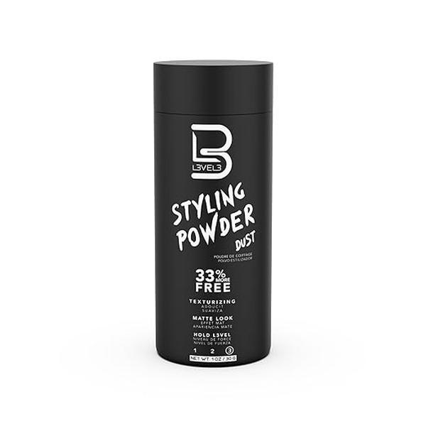 L3 Level 3 Styling Powder - Natural Look Mens Powder - Easy to Apply with No Oil or Residue