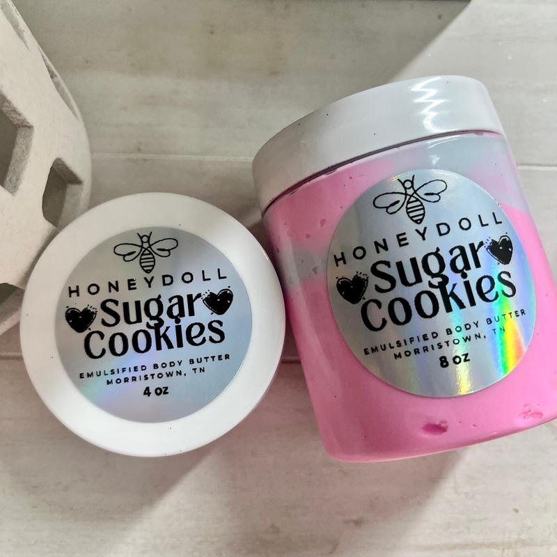 Sugar Cookies Emulsified Body Butter - Moisturizing and Scented - Body Care