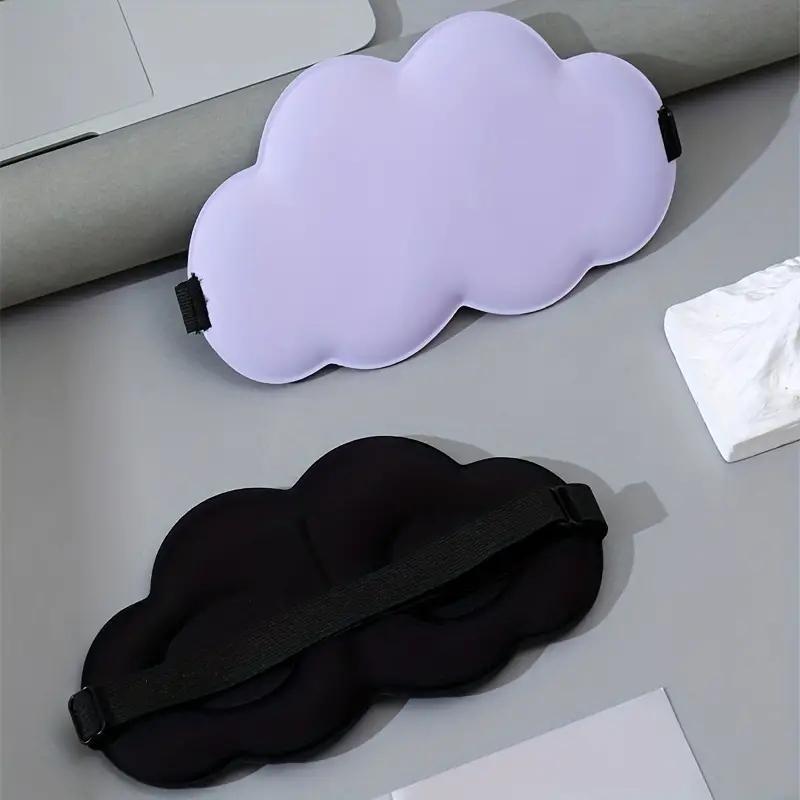 1 Count Cloud Shaped Sleep Eye Mask, Soft & Comfortable Eye Patch, 3D Blackout Eye Mask For Sleeping, Travel, Nap