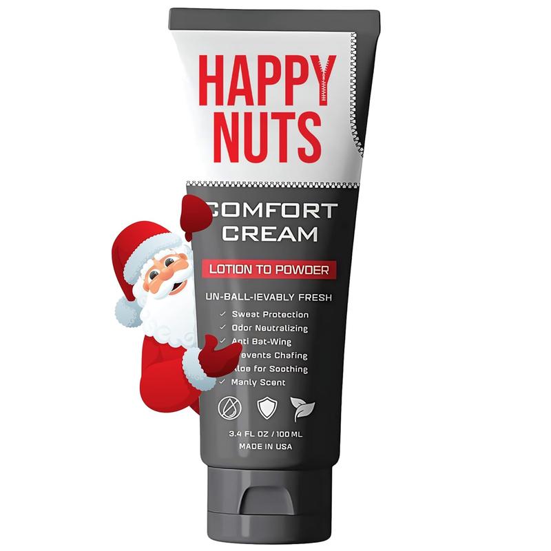 HAPPY NUTS Comfort Cream Deodorant for Men: Anti-Chafing Sweat Defense, Odor Control, Aluminum-Free Mens Deodorant & Hygiene Products for Men'S Private Parts 3.4 Oz.(1 Pack, Original) no brand