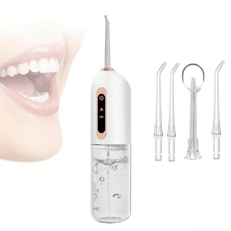 4 in 1 Electric Water Flosser, Electric Water Flosser, Oral Irrigator, Daily Oral Care Tool for Men & Women, Portable Water Floss for Home & Travel