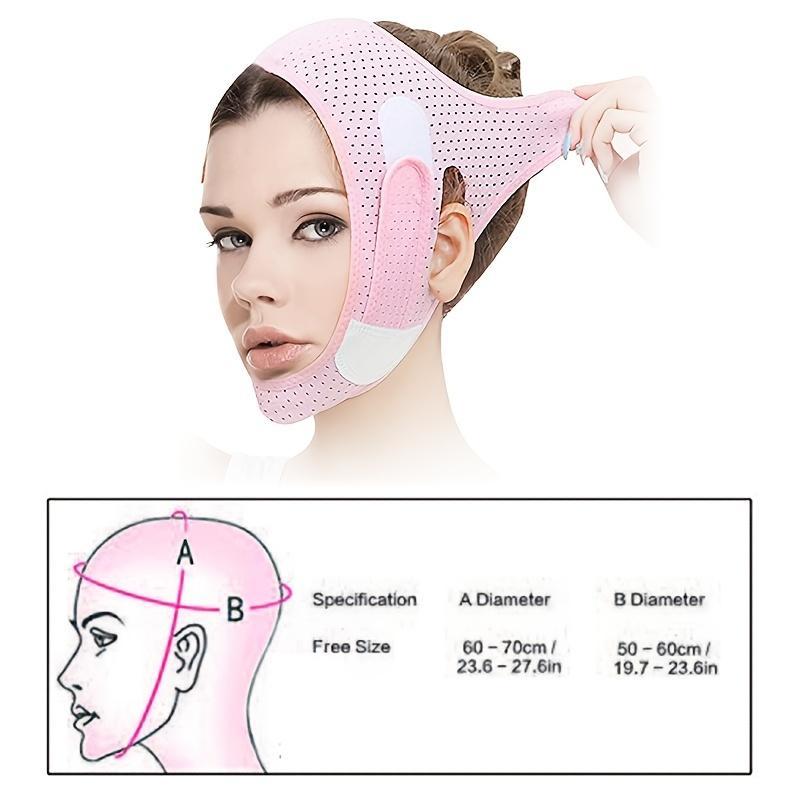 Breathable Facial Lifting Band, V Line Face Mask, Facial Skin Lifting Tool, Face Double Chin Tightening Band, Facial Skin Care Tool for Women