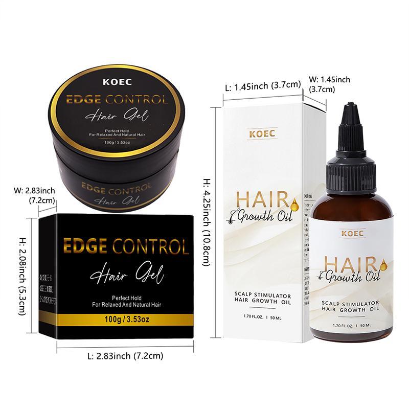 Hair Styling Care Set, 2 Counts set Hair Wax & Hair Oil, Long Lasting Hair Styling Product for Men & Women, Hair Care Product for Daily Use