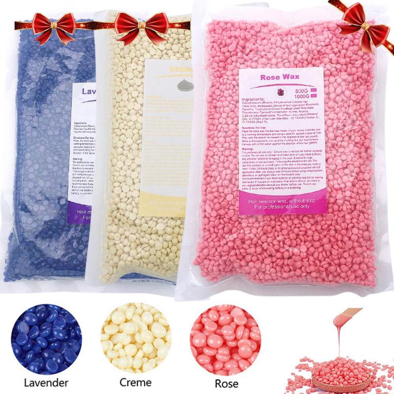 Hard Wax Beads, 1 Count Wax Beans for Hair Removal, Wax Refill for Women Men, Perfect for Full Body, Facial and Legs at Home, Christmas Gift