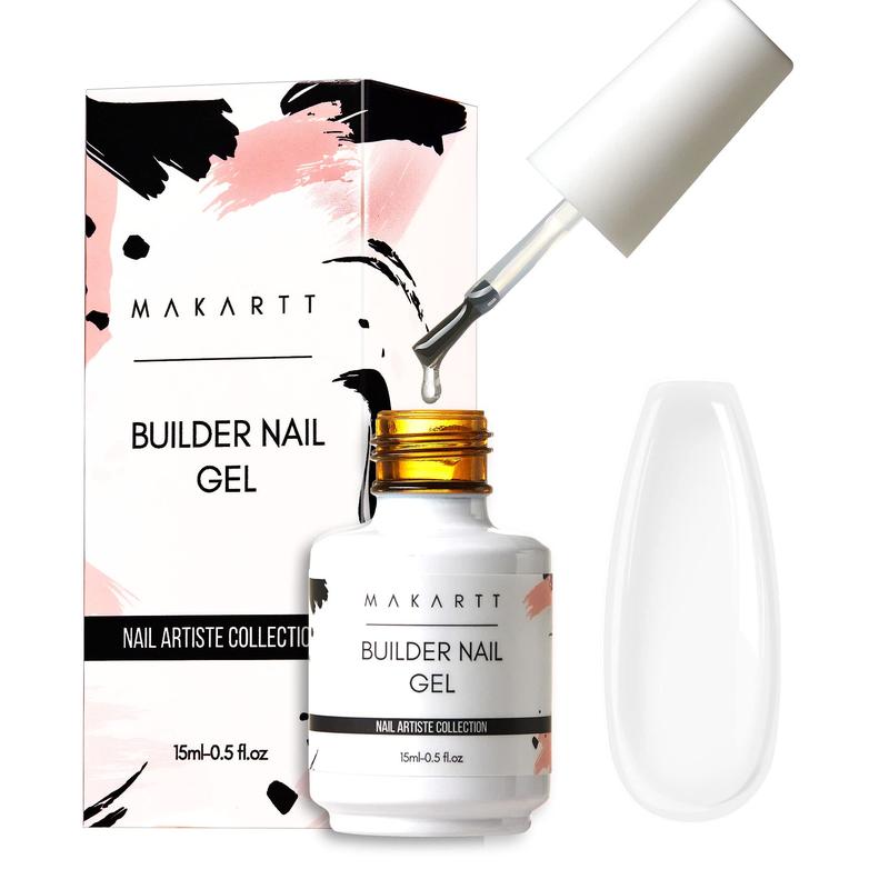 Makartt 7-in-1 Builder Nail Gel, 15ml - Multifunctional Gel for Nail Repair, Strengthening, Extensions, Base Coat Nail Art Nail Care