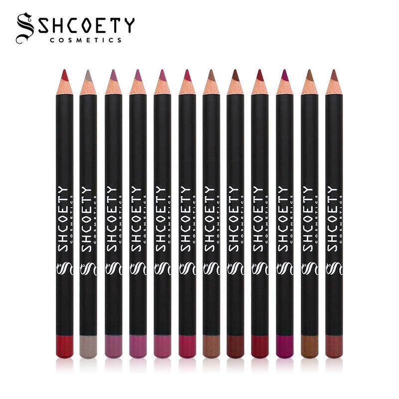 Long Lasting Lip Liner Pencil Set, 12pcs box Matte Lipstick, Easy Coloring Lip Sticks, Suitable for All Occasions Lip Makeup, Girls and Women Makeup Accessories