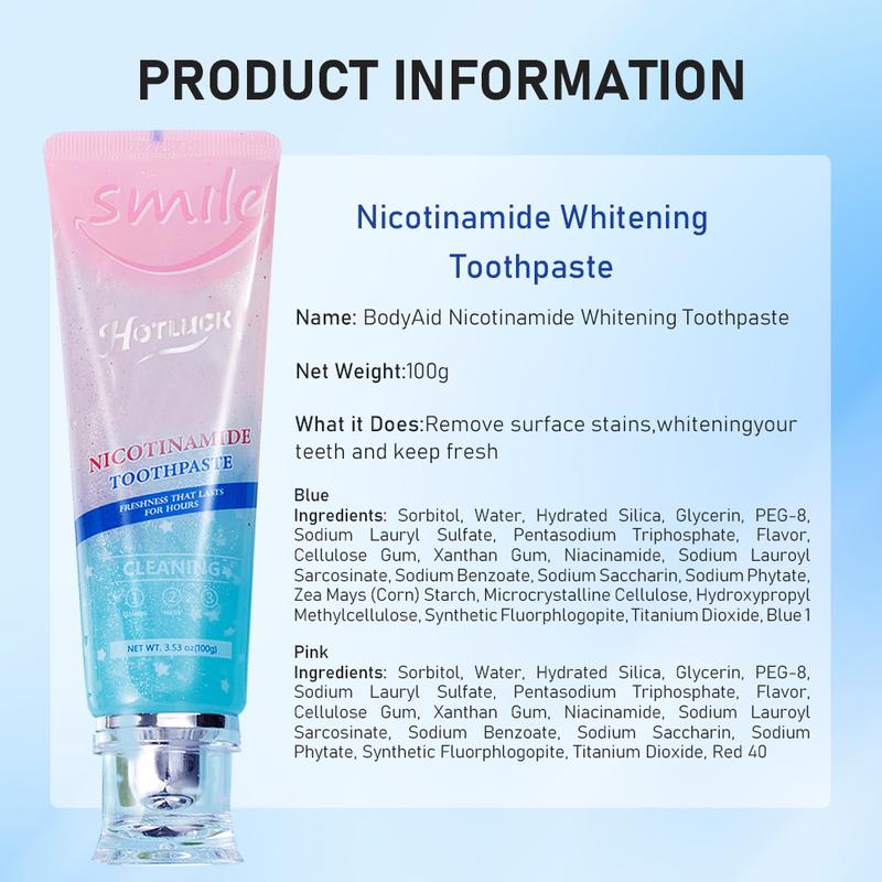 Hotluck Niacinamide Whitening Toothpaste  Mint Oral Sensitive