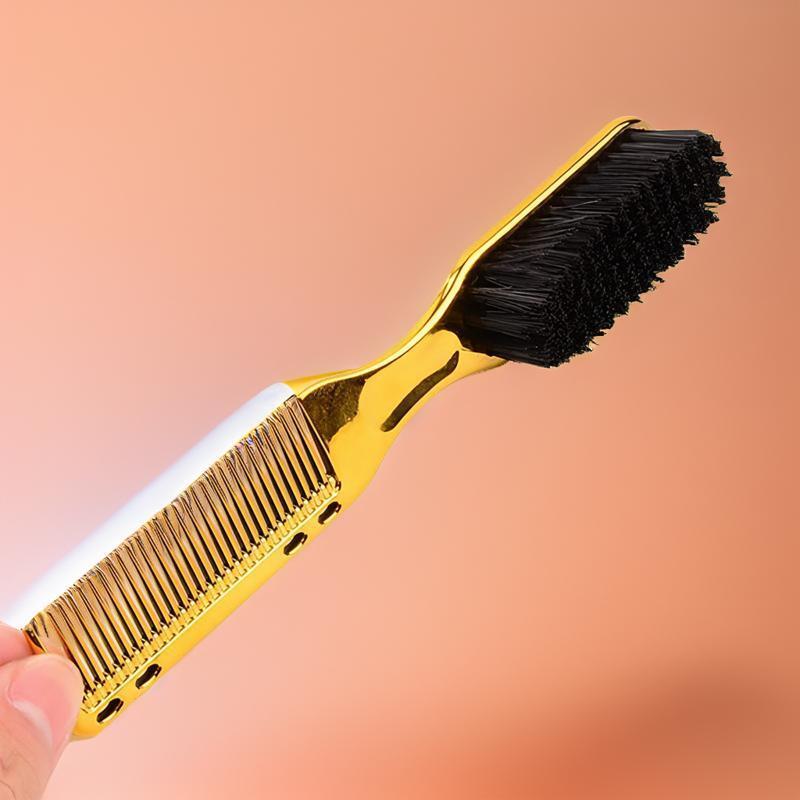 Double-sided Beard Comb, Professional Hair Brush, Beard Brush Mustard Brush for Men, Stylists, Barber, for Wet and Dry Hairdressing and Beard Styling