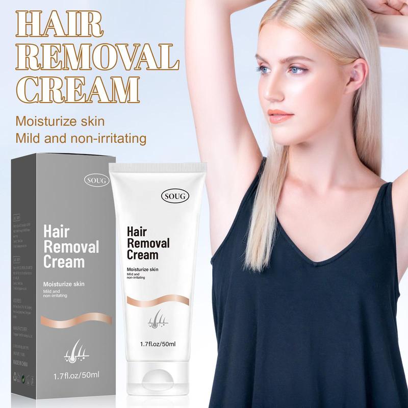 Gentle Hair Removal Cream, Moisturizing Body Hair Removal Cream, Multi-use Hair Removal Products for Women & Girls