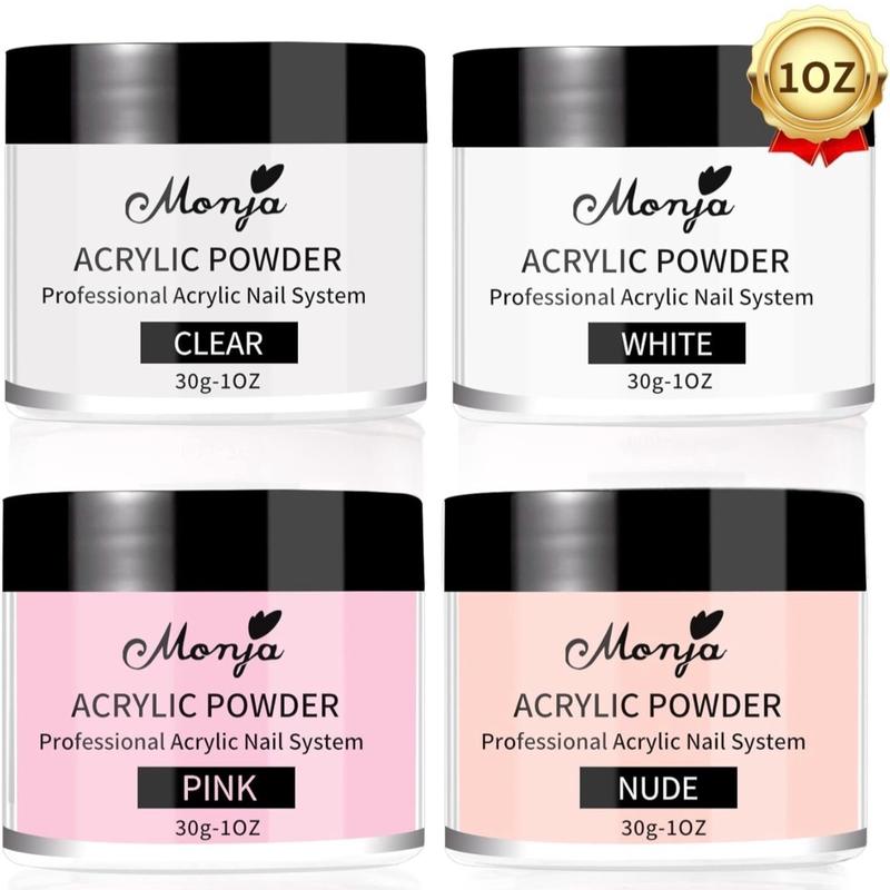 Monja Acrylic Powder - 4PCS 30g Professional Colored Acrylic Nail Powder - NWT