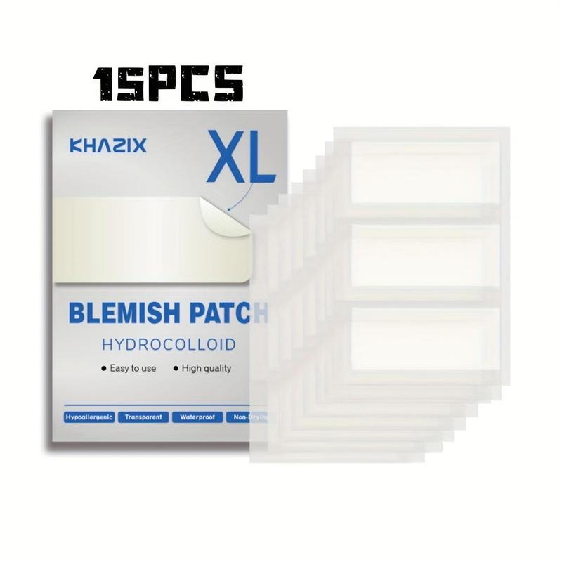 Large Size Acne Patch, 15pcs box Invisible Acne Covering Sticker, Facial Blemish Patches, Skin Care Product for Women & Men