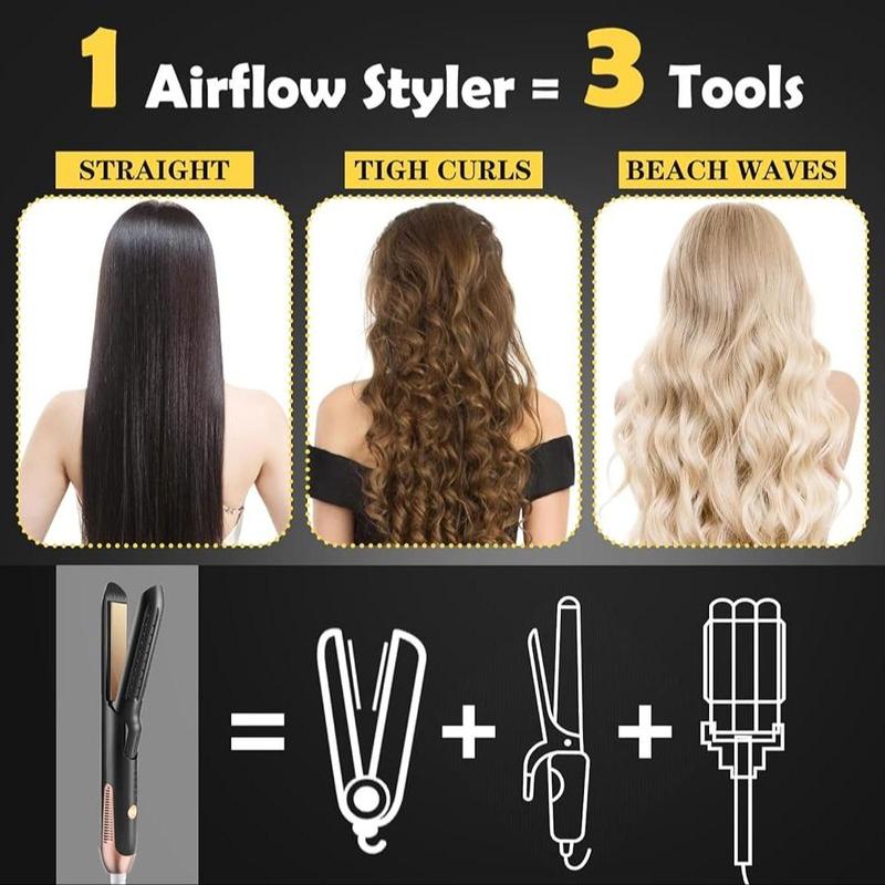 Portable Electric Hair Straightener, 1 Count Hair Straightening Iron, Hair Styling Tool for Home & Travel, Professional Hair Styling Tool for Women