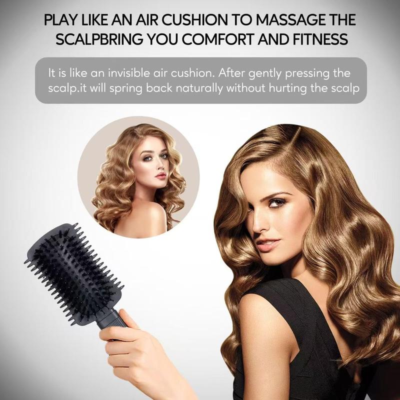 Curly Hair Brush Volume, Curl Defining Brush, Curly Volume Brush, Shaping and Styling Women's Men's Curls (Black 1PC) Haircare Heatless