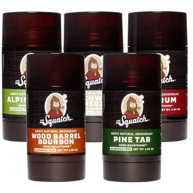 Dr. Squatch - Woodsy Deodorant 5-Pack - Body Care for Men