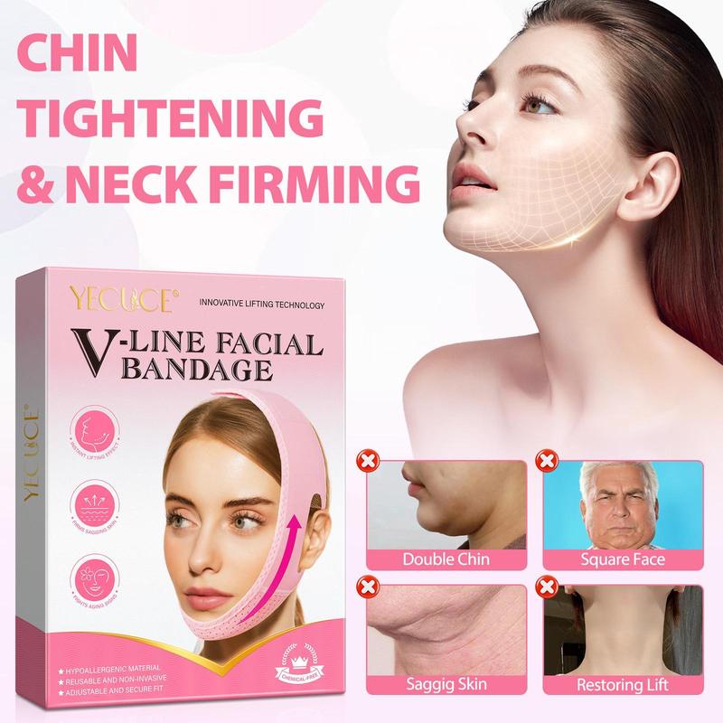 V Line Facial Bandage, Reusable Face Lifting Bandage, Non-invasive Facial Lifting Tool, Firming Skin Care Tool for Women