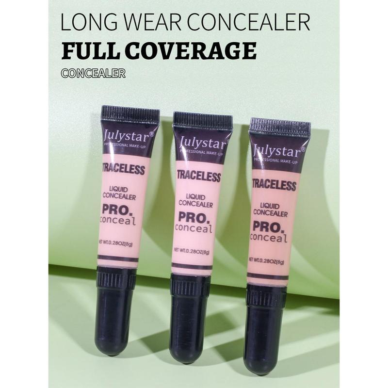 High Coverage Cosmetic Foundation Concealer Cream for Women's Gift, Flawless Waterproof Long Lasting Makeup Base Primer for Face & Eyes, Cosmetic Beauty Products