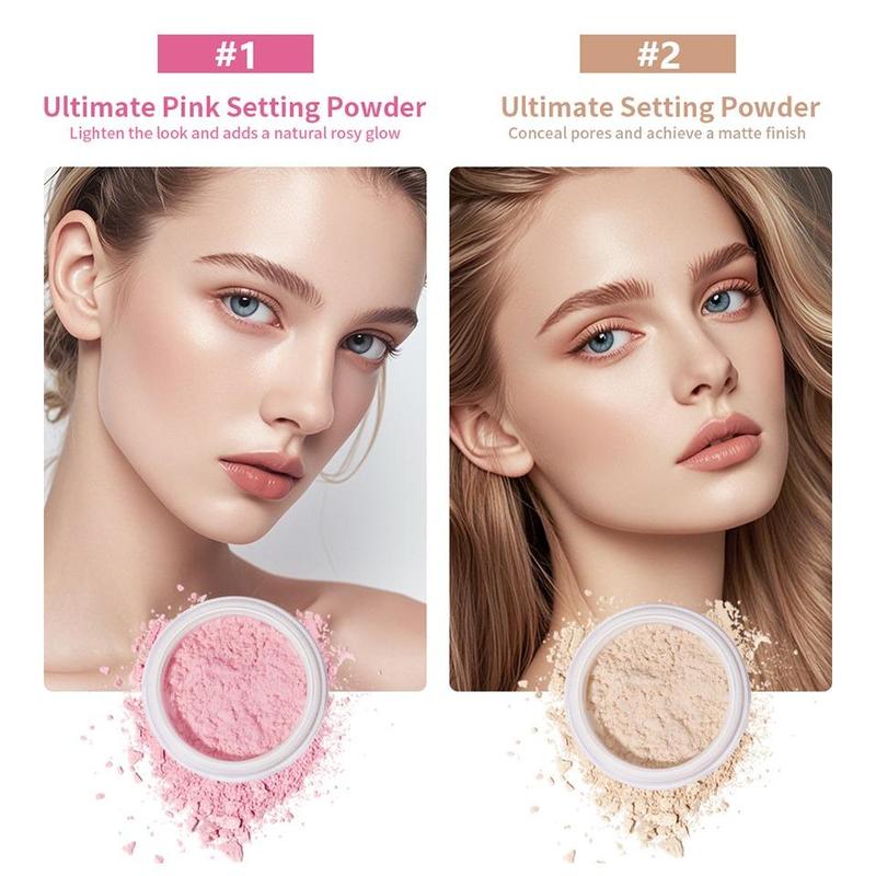 Nutural Setting Powder, 1 Box Oil Control Matte Powder, Long Lasting Makeup Setting Powder, Makeup Accessories for Women & Girls