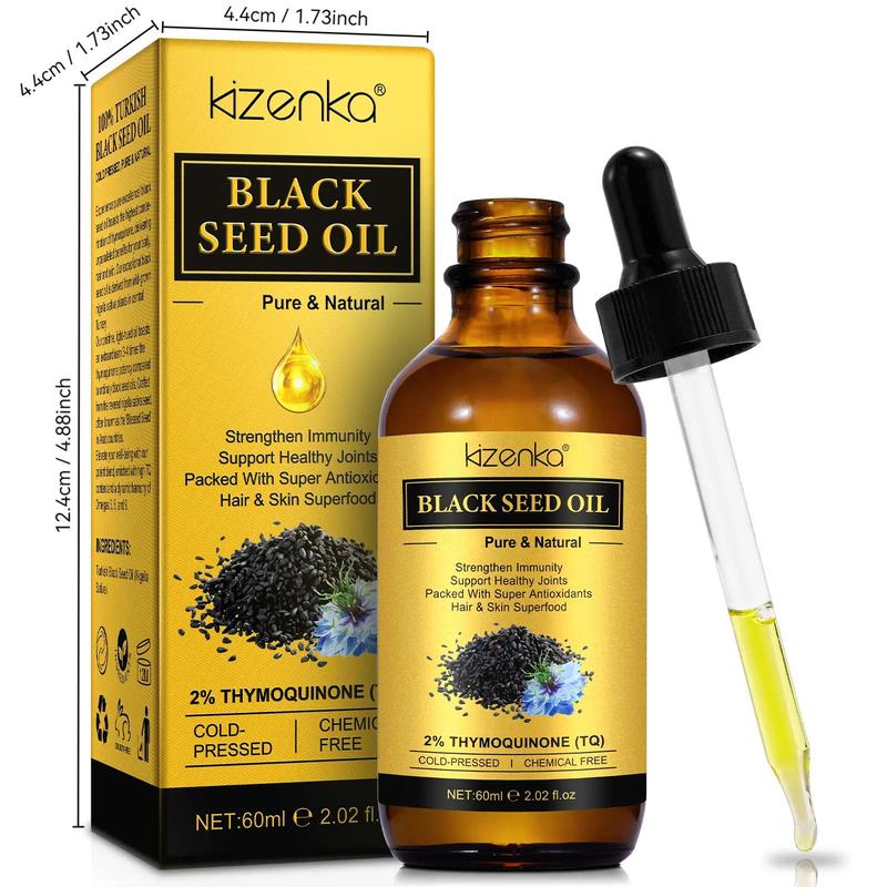 Black Seed Oil, 1 Box Moisturizing Hair Oil, Natural Hair Care Oil for Dry & Damaged Hair, Hair Care & Styling Product for Women & Men