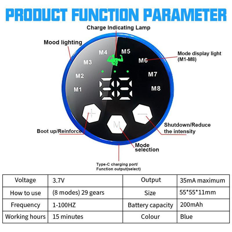 Electric Foot Massager Pad, 1 Set Electrical Muscle Stimulation Foot Massager, USB Charging Portable Foot Massage Machine for Women & Men