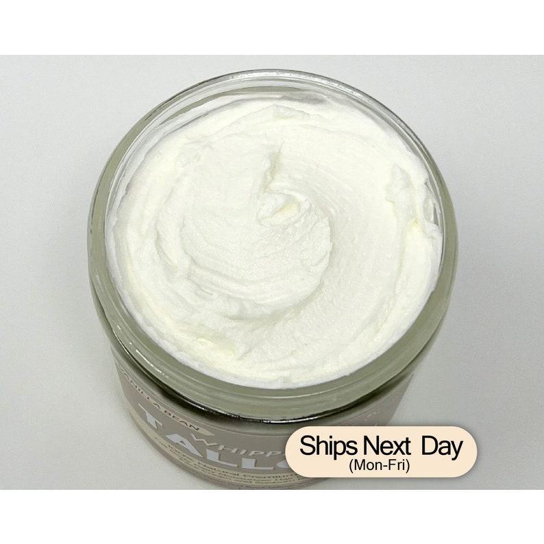 All-Natural unscented Whipped Tallow, Grass fed Beef Tallow Moisturizer