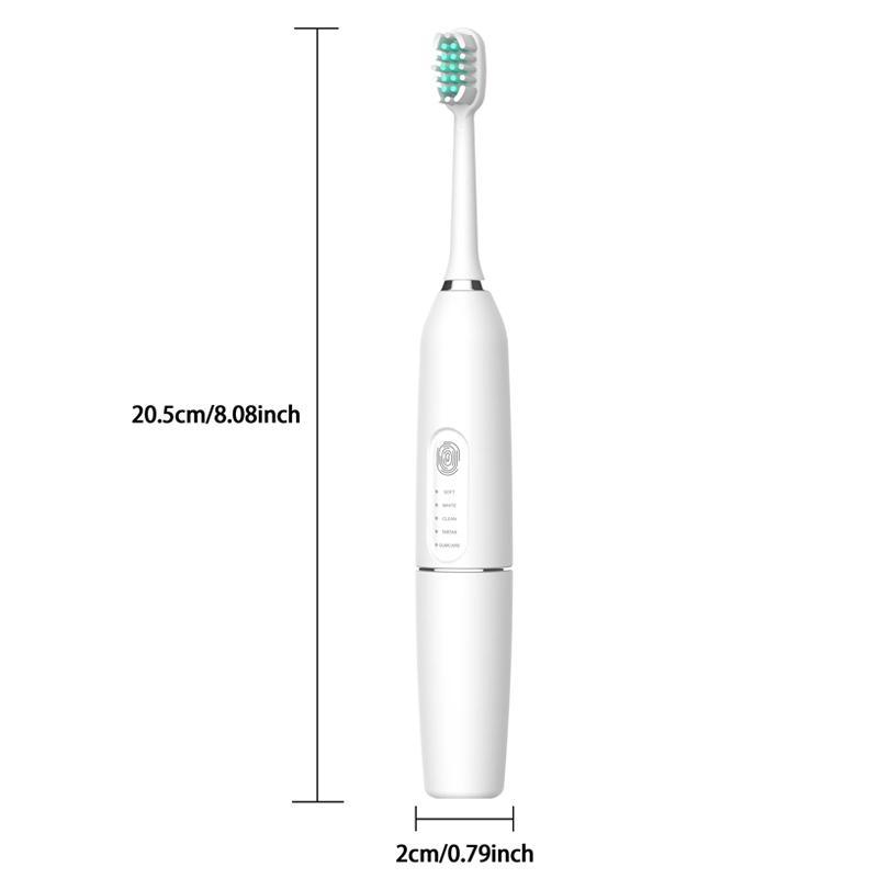 Wireless Electric Toothbrush for Christmas Gift, 1 Box Rechargeable Sonic 5 -speed Toothbrushes & Replacement Brush Heads, Deep Cleaning Toothbrushes for Adults