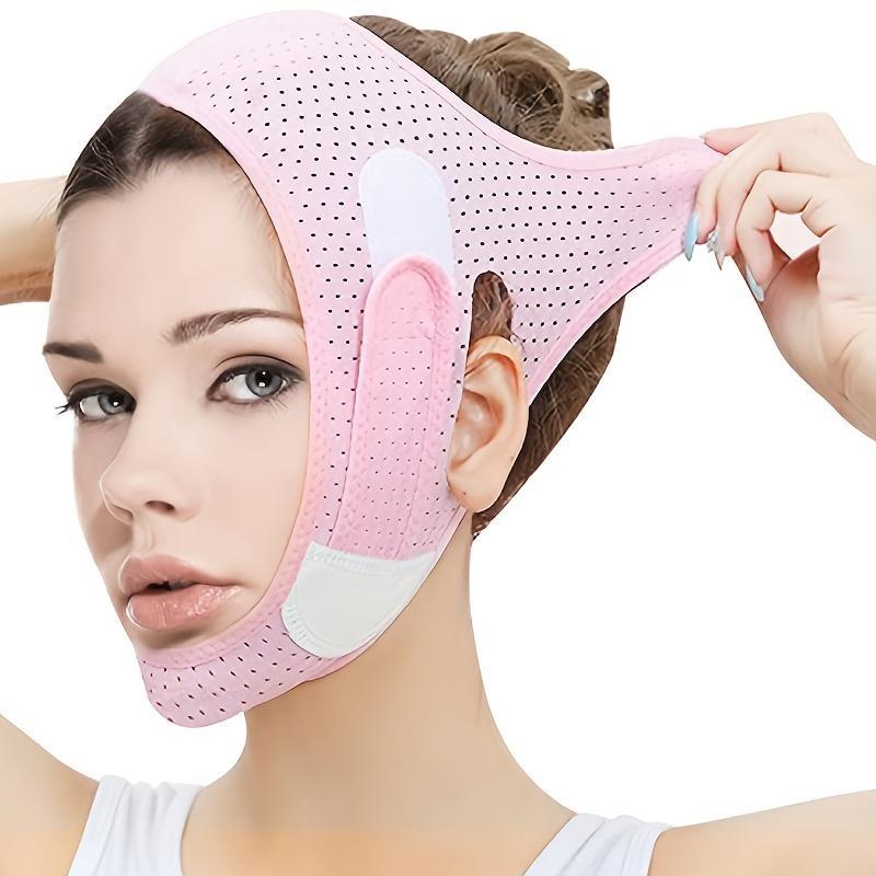 Breathable Facial Lifting Band, V Line Face Mask, Facial Skin Lifting Tool, Face Double Chin Tightening Band, Facial Skin Care Tool for Women