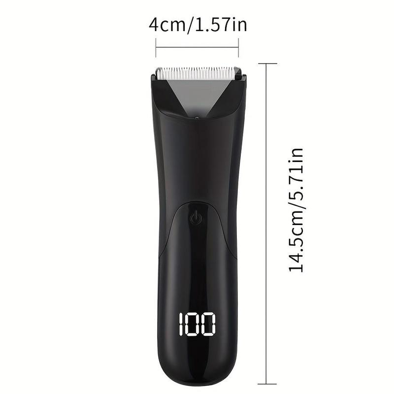 Electric Body Hair Trimmer Kit, 1 Box USB Rechargeable Hair Clipper with LED Spotlight, Men's Grooming Kit, Personal Care Appliances, Christmas & Winter & New Year Gift