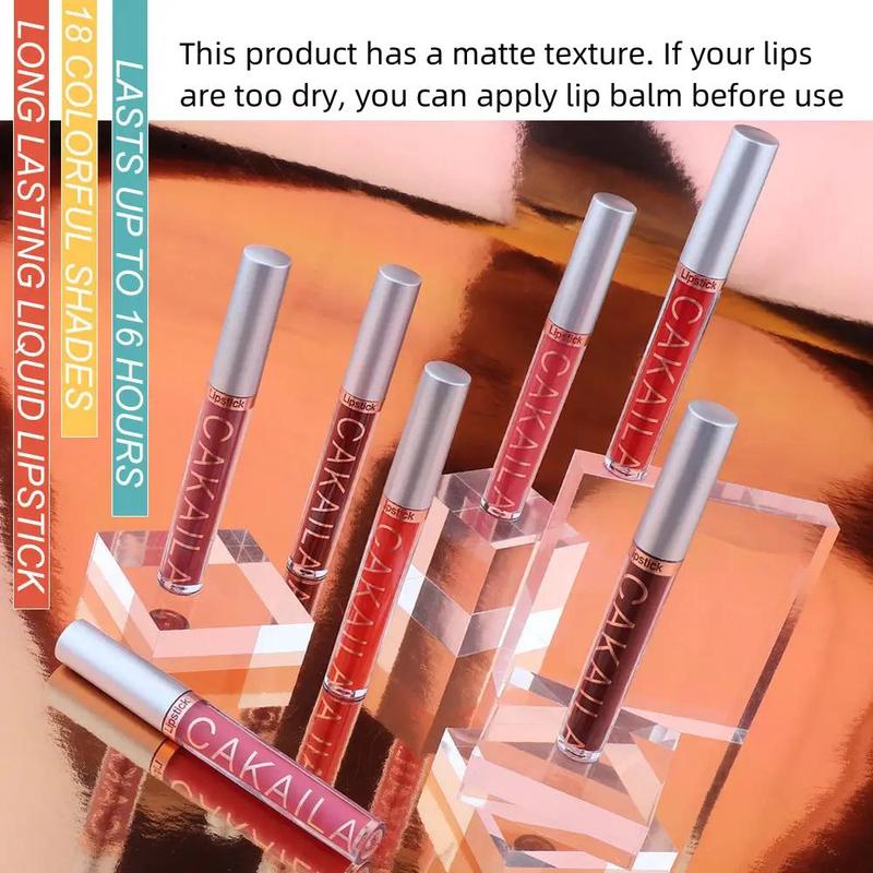 Matte Lipstick, 6 Counts Waterproof Moisturizing Easy Coloring Lip Balm Set for Various Occasions, Music Festival Makeup Supplies, Lip Gloss for Summer Gifts