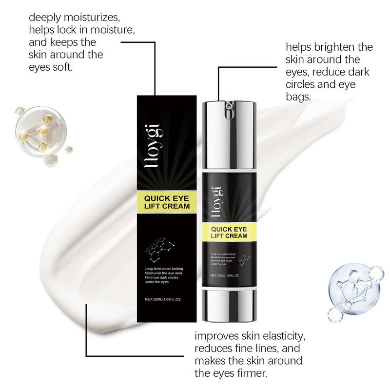 50ml Quick Eye Lift Cream, Moisturizing Firming Eye Cream, Hydrating Eye Care Product for Women & Men, Daily Skincare Product for Eye Skin