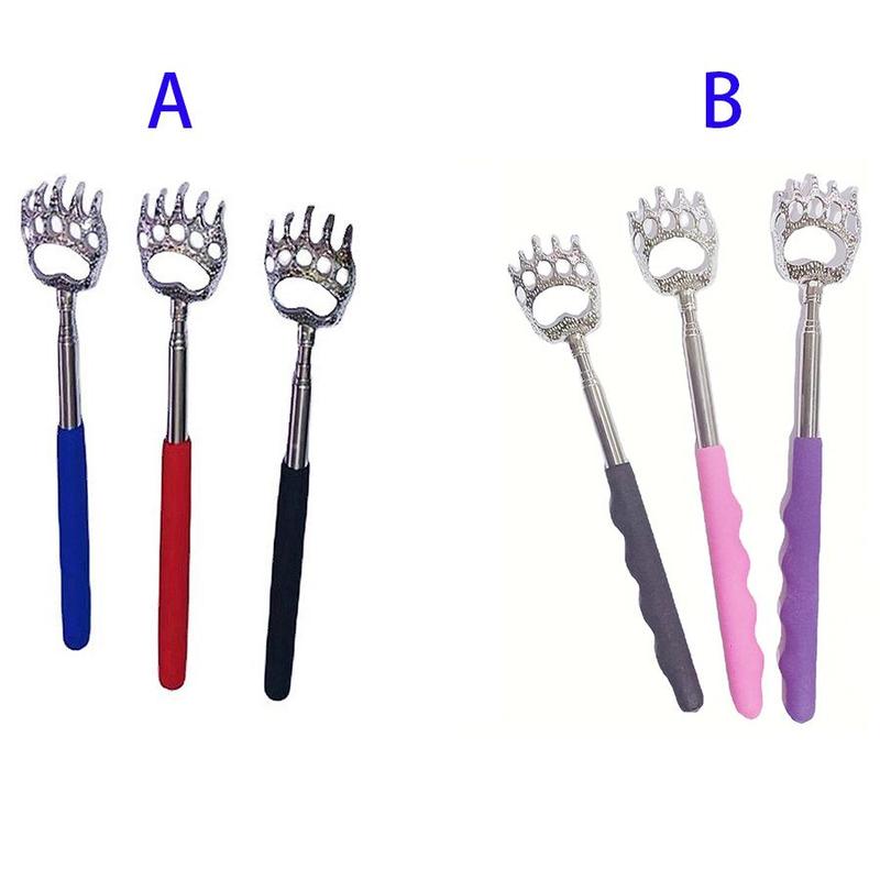 Retractable Back Scratcher, 3pcs set Telescopic Bear Claw Design Back Scratching Stick, Manual Massage Tool for Back & Body