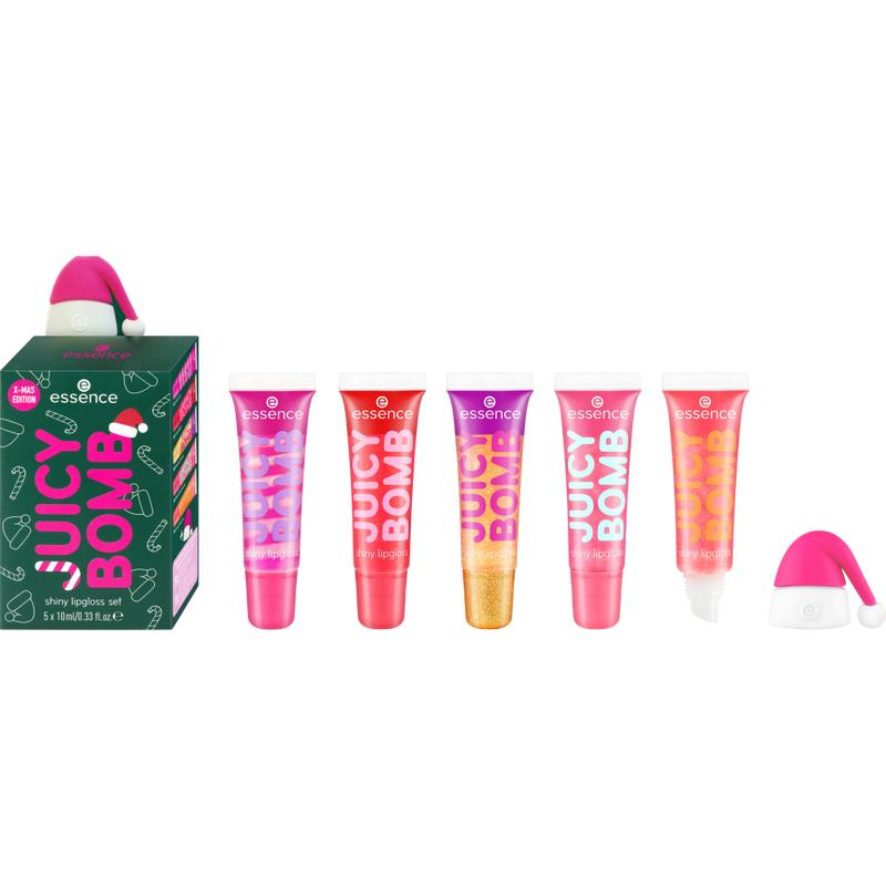 JUICY BOMB Xmas edition shiny lipgloss set