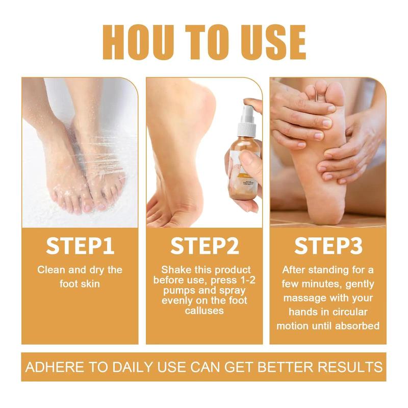 Moisturizing Foot Care Spray, Foot Spray for Dry & Cracked Skin,  Foot Care Product for Women & Men