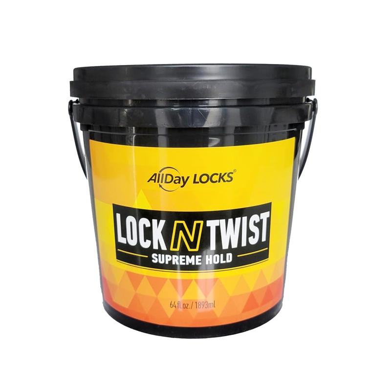 AllDay Locks Lock N Twist, Locking Gel, Retwists Locks, Supreme Hold 64oz (Bucket)