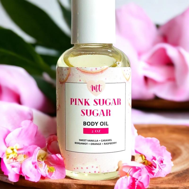 Pink sugar sugar Body Oil Hydrating women unisex cruelty free Body Care Moisturizing Scented Moisturize Comfort Moisture Moisturizer Cosmetic Aroma