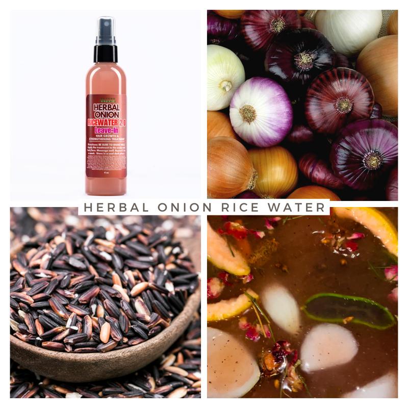 Fermented Herbal Onion Rice Water 2.0 Leave-In Conditioner