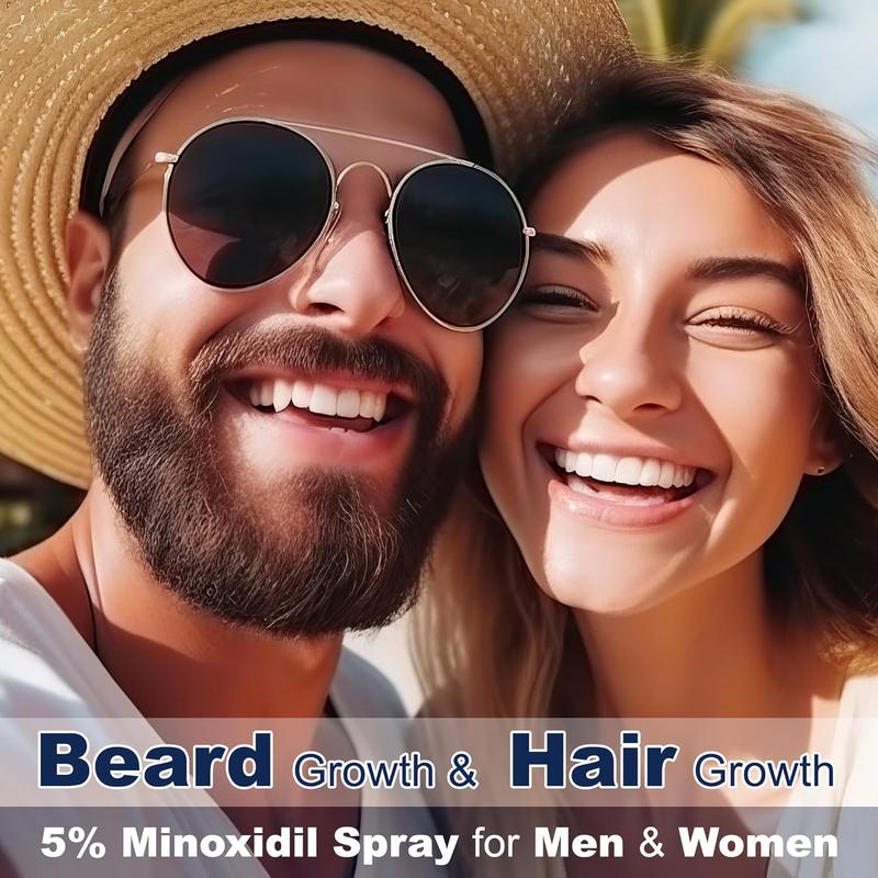 5% Minoxidil Spray for Hair and Beard Growth, Minoxidil for Men Hair, Minoxidil for Women Hair Growth, Minoxidil 5 Percent Hair Regrowth for Men, Hair Serum for Hair Growth 2PCS