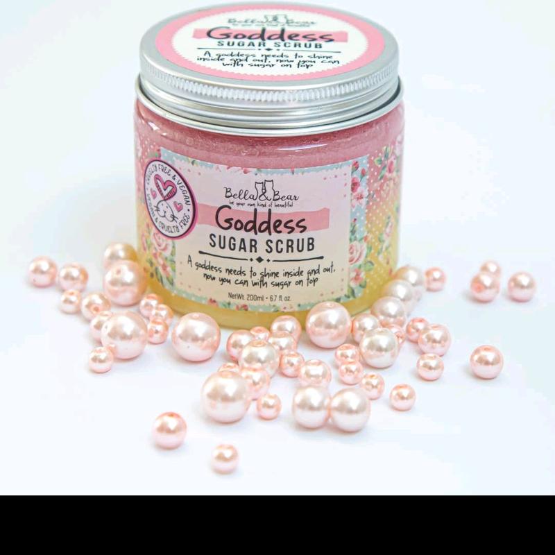 Goddess Sugar Scrub, body scrub with added soap Body Care Exfoliate