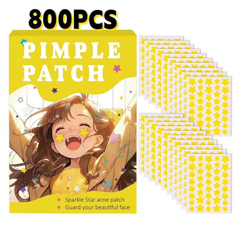 Star Shaped Hydrocolloid Pimple Patch, 800 400pcs box Invisible Acne Cover Patches, Skin Care Product for Women & Men, Christmas Gift