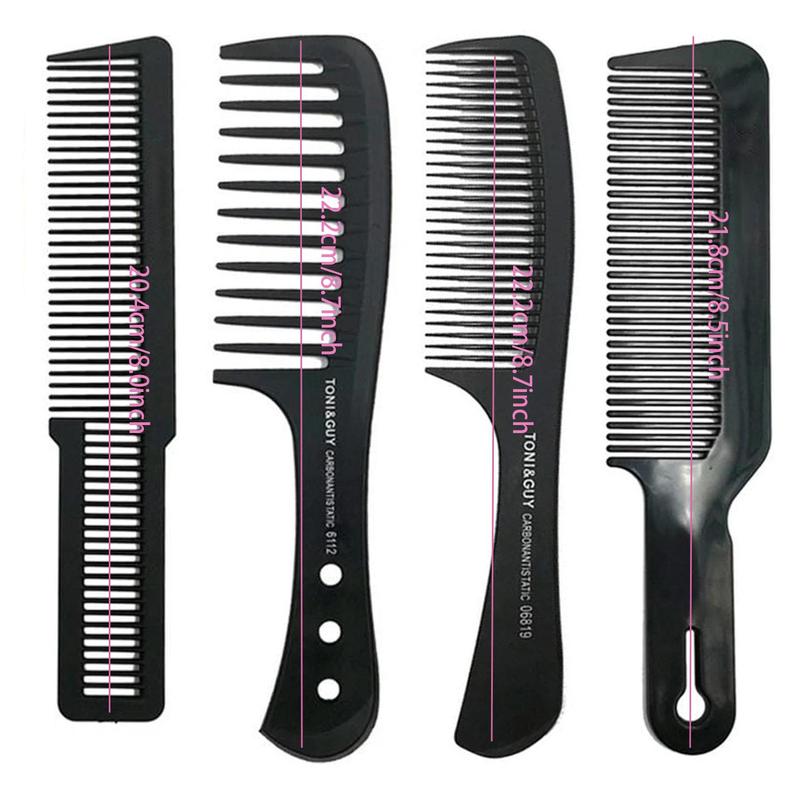 Hair Styling Comb Set, 4 Counts set Anti-static Wide Tooth Combs, Professional Hair Styling Brushes for Salon Barber