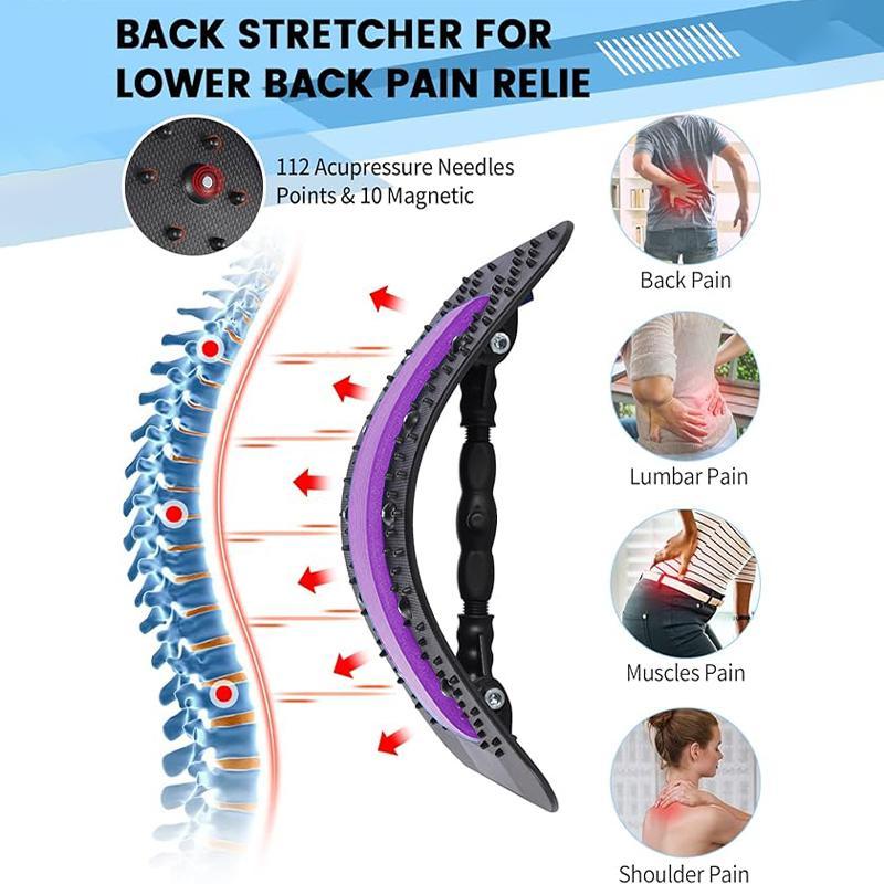 Anxiety Relief Device, Household Back Stretcher, Adjustable Back Stretching Device, Home Gym Fitness Relaxation Back Massager, Sports Accessories, Yogachallenge, Waist Trainer