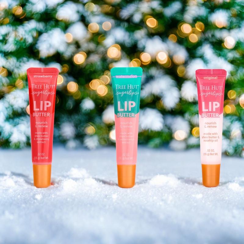 Tree Hut Sugarlips Original Lip Butter | Lock in Moisture & Nourish Skin for Full, Hydrated Lips | Holiday Stocking Stuffer | 0.52 fl oz.