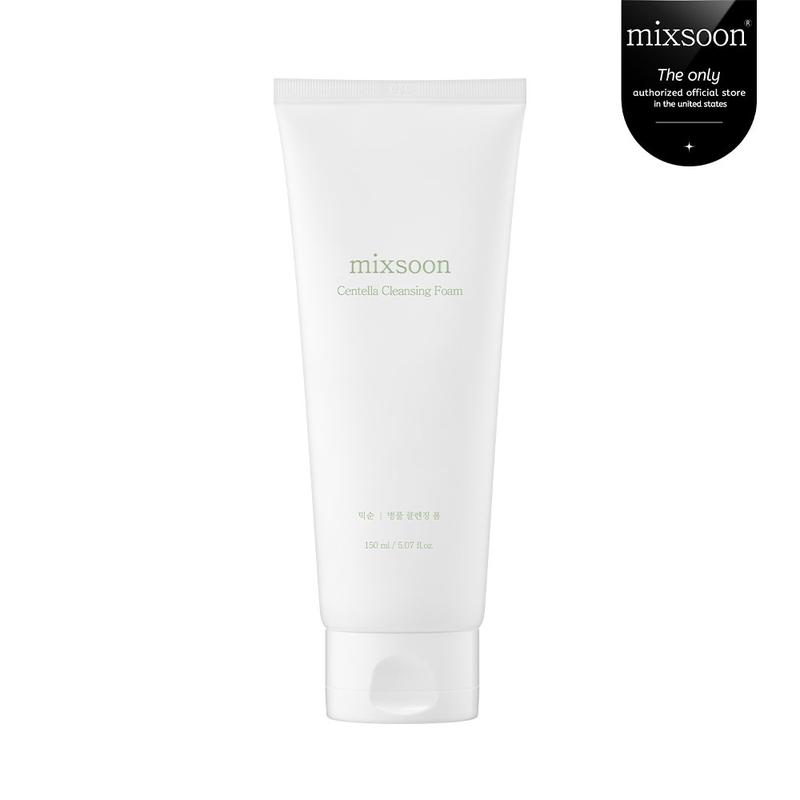 [mixsoon Official Shop] Centella Cleansing Foam (5.07 fl oz) | AHA, BHA & Low-pH, Soothing, Exfoliating & Hydrating for Sensitive & Acne-Prone Skin