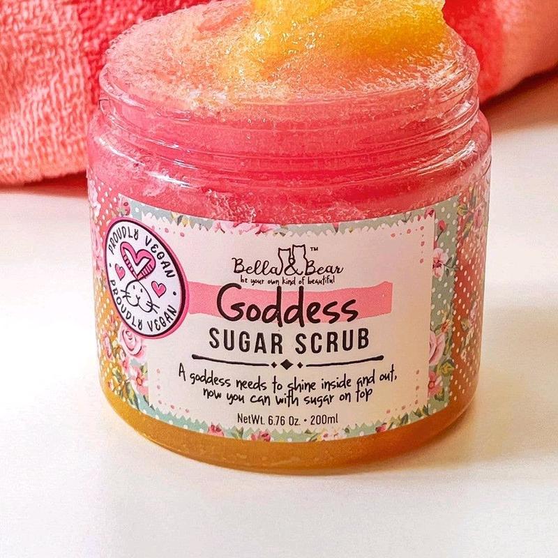 Goddess Sugar Scrub, body scrub with added soap Body Care Exfoliate