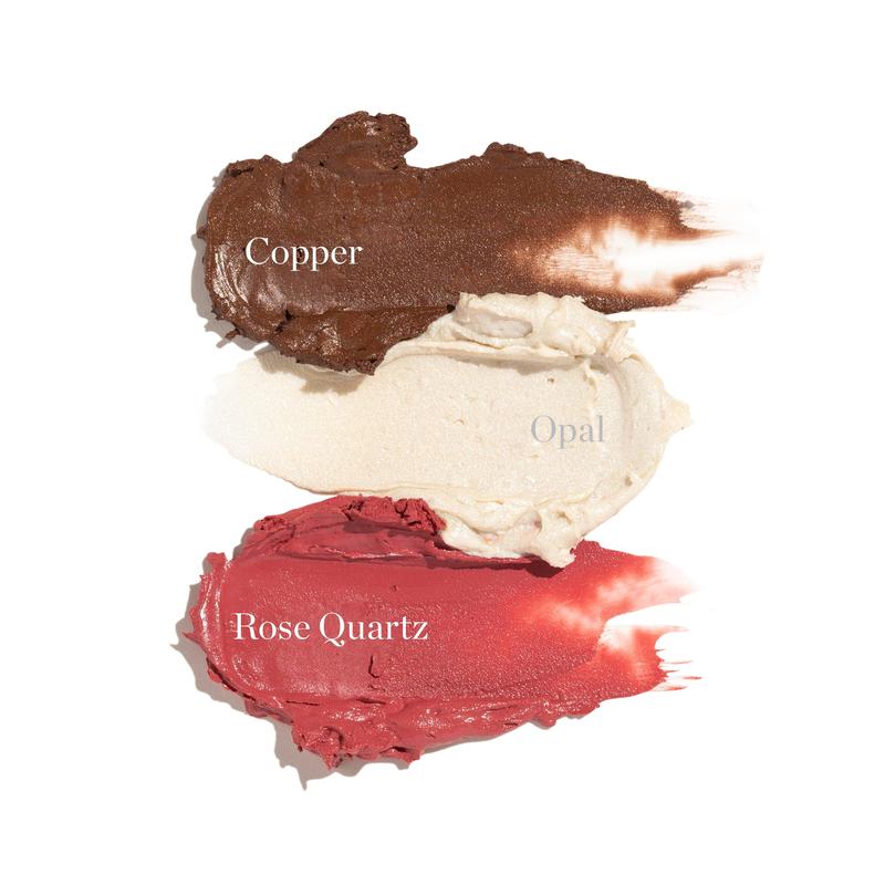 Ogee Contour Collection - Skincare-Infused Bronzer, Blush, and Highlighter Facial Sticks, Makeup Kit for Radiant Skin