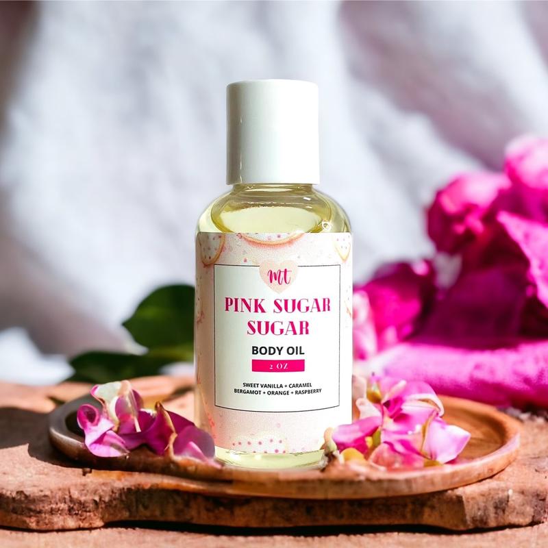 Pink sugar sugar Body Oil Hydrating women unisex cruelty free Body Care Moisturizing Scented Moisturize Comfort Moisture Moisturizer Cosmetic Aroma