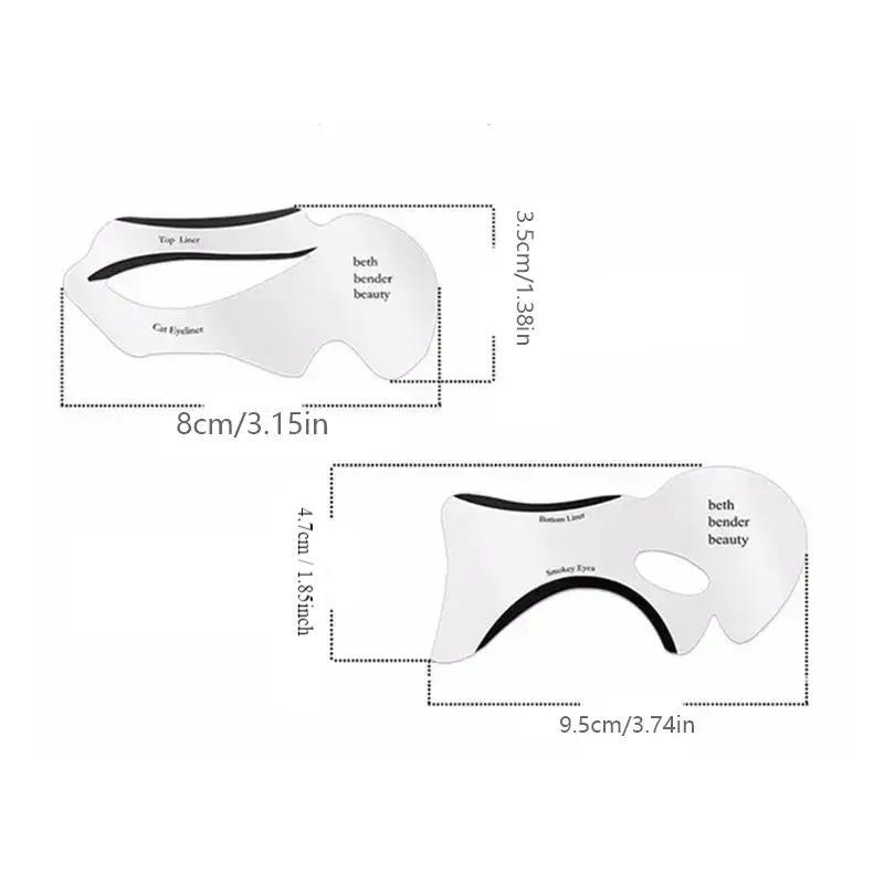 Reusable Eyeliner Stencil Set, 10pcs Reusable Eyeliner Template, Professional Makeup Tool for Women, Christmas Gift