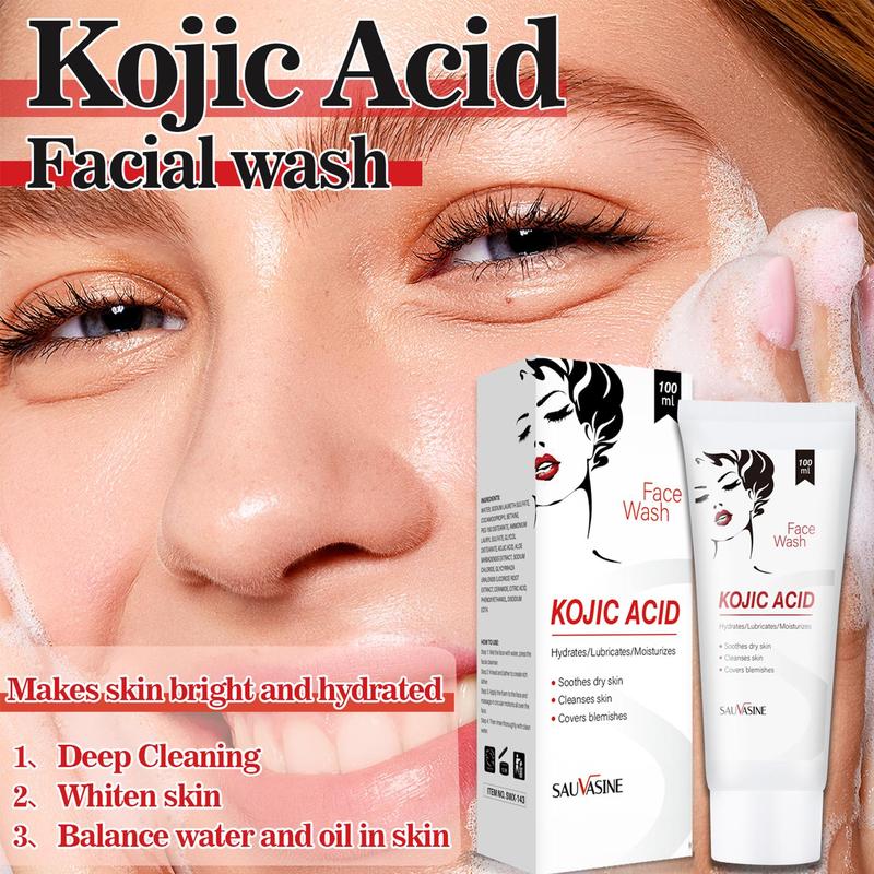 100ml Comfort Professional Kojic Acid Facial Cleansing Wash, Gentle Deep Cleansing Facial Cleanser, Removing Dirt & Oil Facial Wash