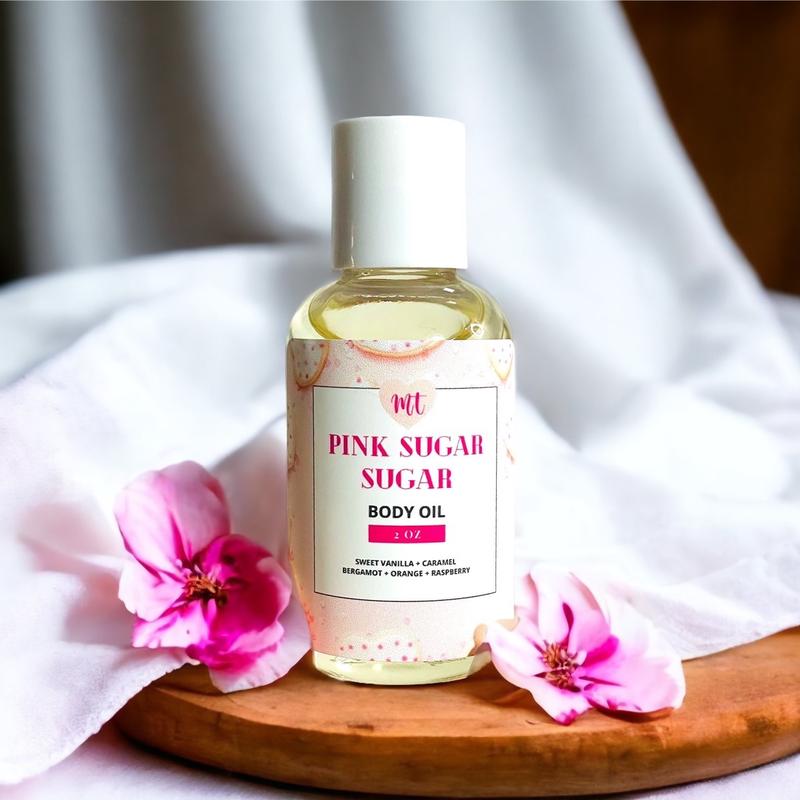 Pink sugar sugar Body Oil Hydrating women unisex cruelty free Body Care Moisturizing Scented Moisturize Comfort Moisture Moisturizer Cosmetic Aroma