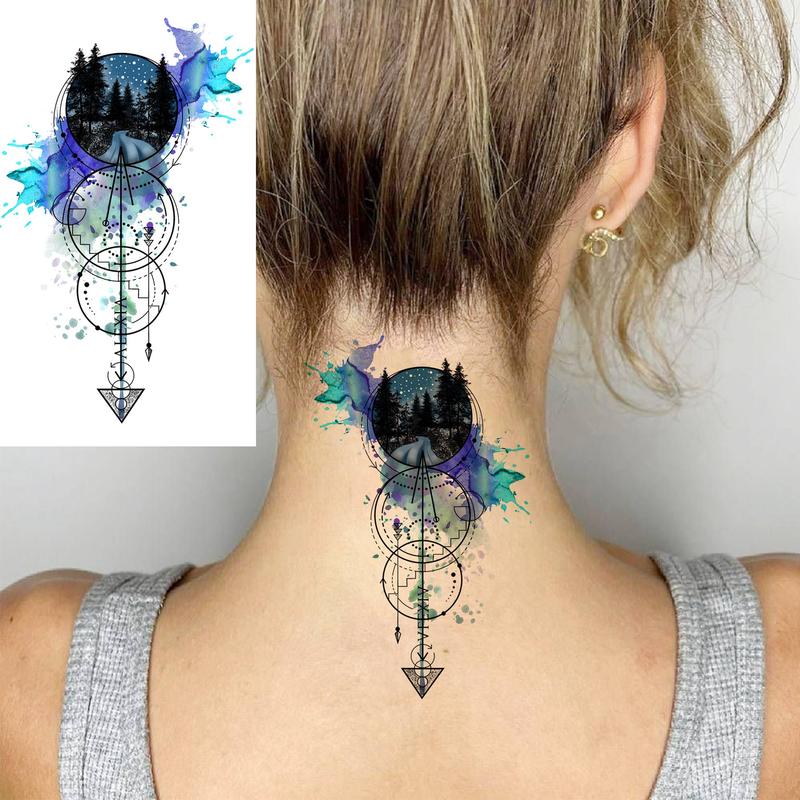 Animal Pattern Temporary Tattoo Sticker, 15pcs Cool Fake Tattoo Sticker, Body Art Sticker for Women & Men